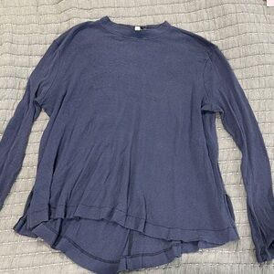 We the Free Women's Navy Long Sleeve Top